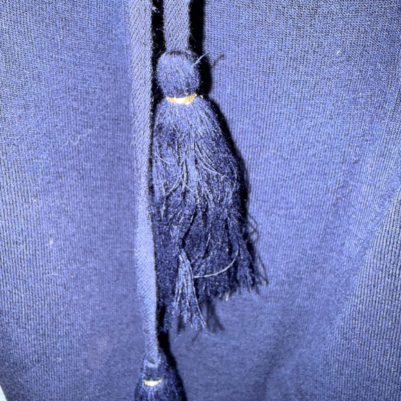 Lilly Pulitzer Navy Skirt with Tassels Size And Gold Detail Size L - Picture 3 of 5